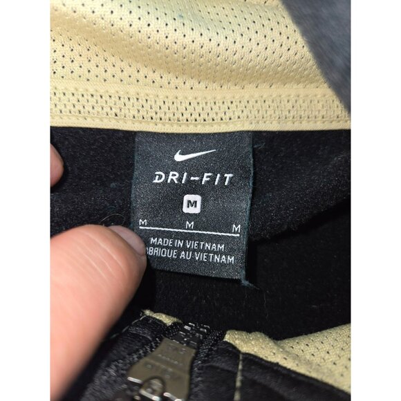 Purdue Boilermakers Nike Dri-Fit Full-Zip Hoodie Medium Black Polyester Jacket - Picture 5 of 10